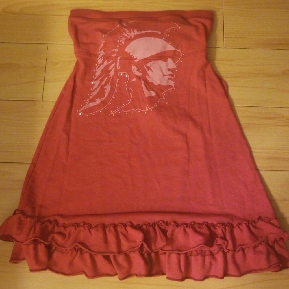 PINK Victoria's Secret USC strapless dress